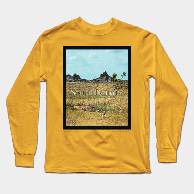 The Prairie Lands of South Dakota Long Sleeve T-Shirt by kimberlyjtphotoart